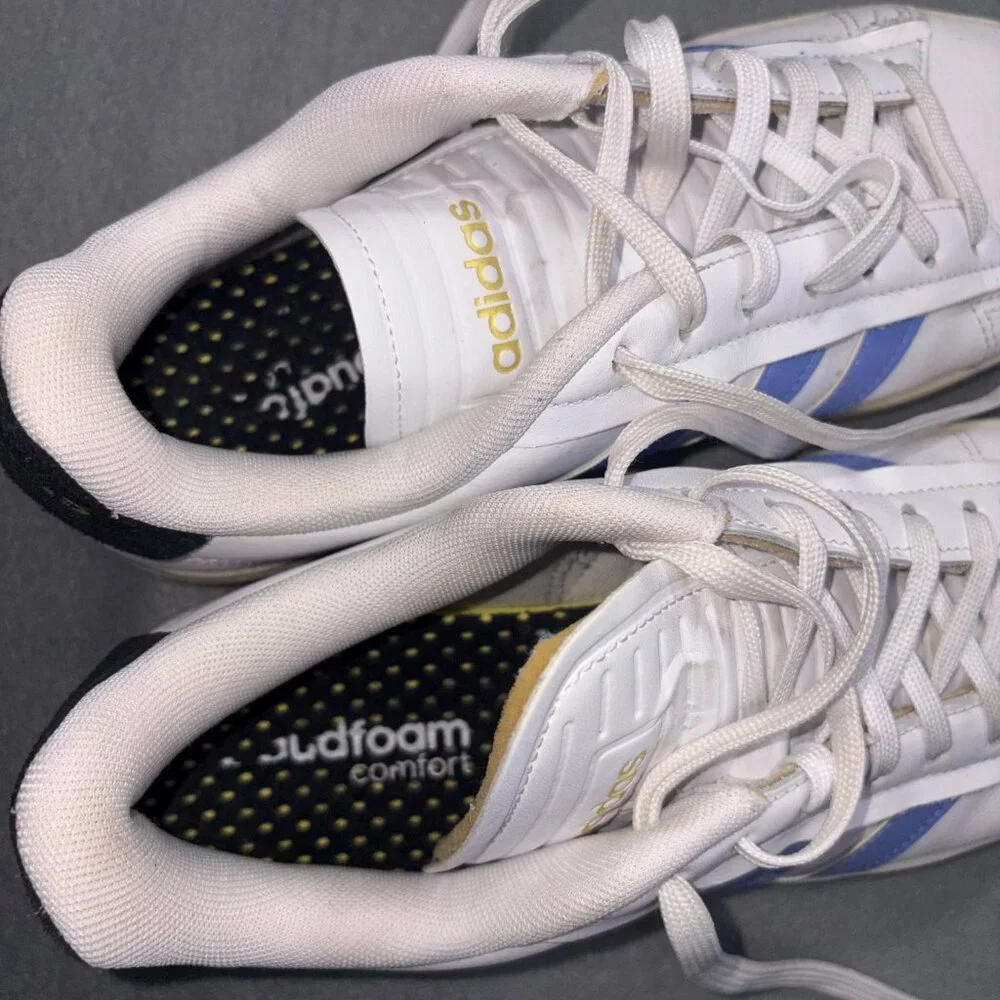 Adidas Grand Court Alpha ‘Blue White’ Women’s H06115 Size 8.5 - Picture 5 of 8